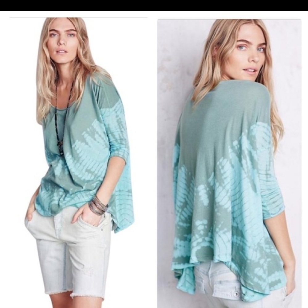Free People We the Free LA Livin' Coastal tie dye top size extra small